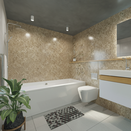 Panneau PVC marbre beige moucheté – brillant