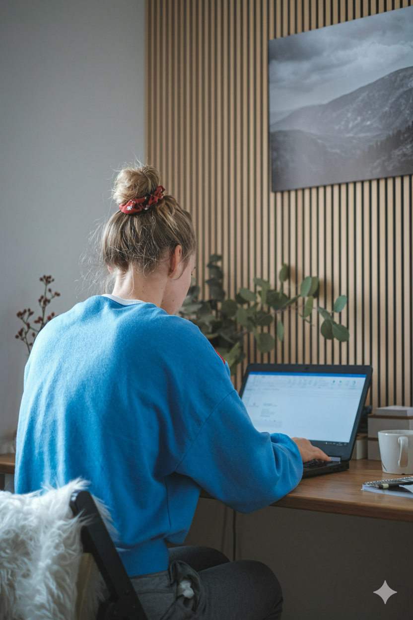 Panneau Acoustique Bois Clair Scandinave 270x60 cm