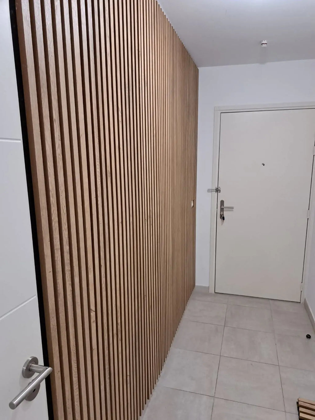Panneau Acoustique Bois Foncé Élégant 270x60 cm