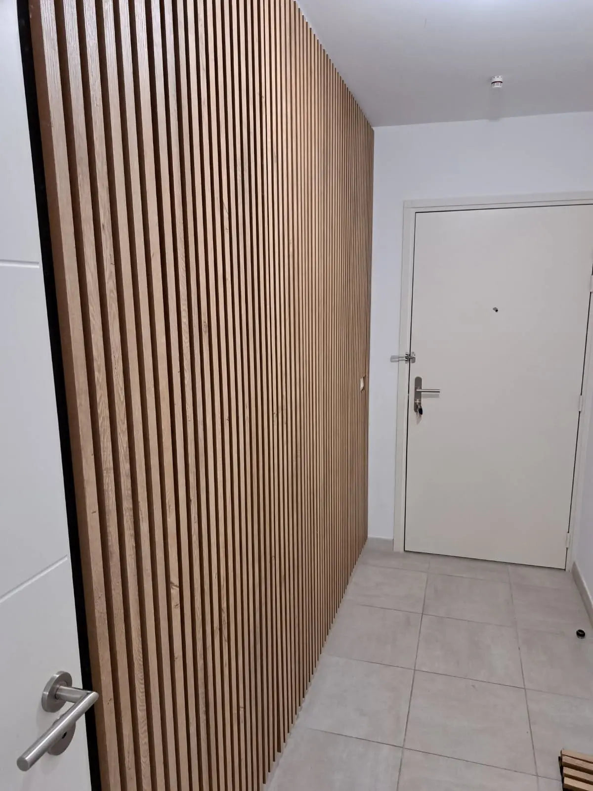Panneau Acoustique Bois Foncé Élégant 270x60 cm