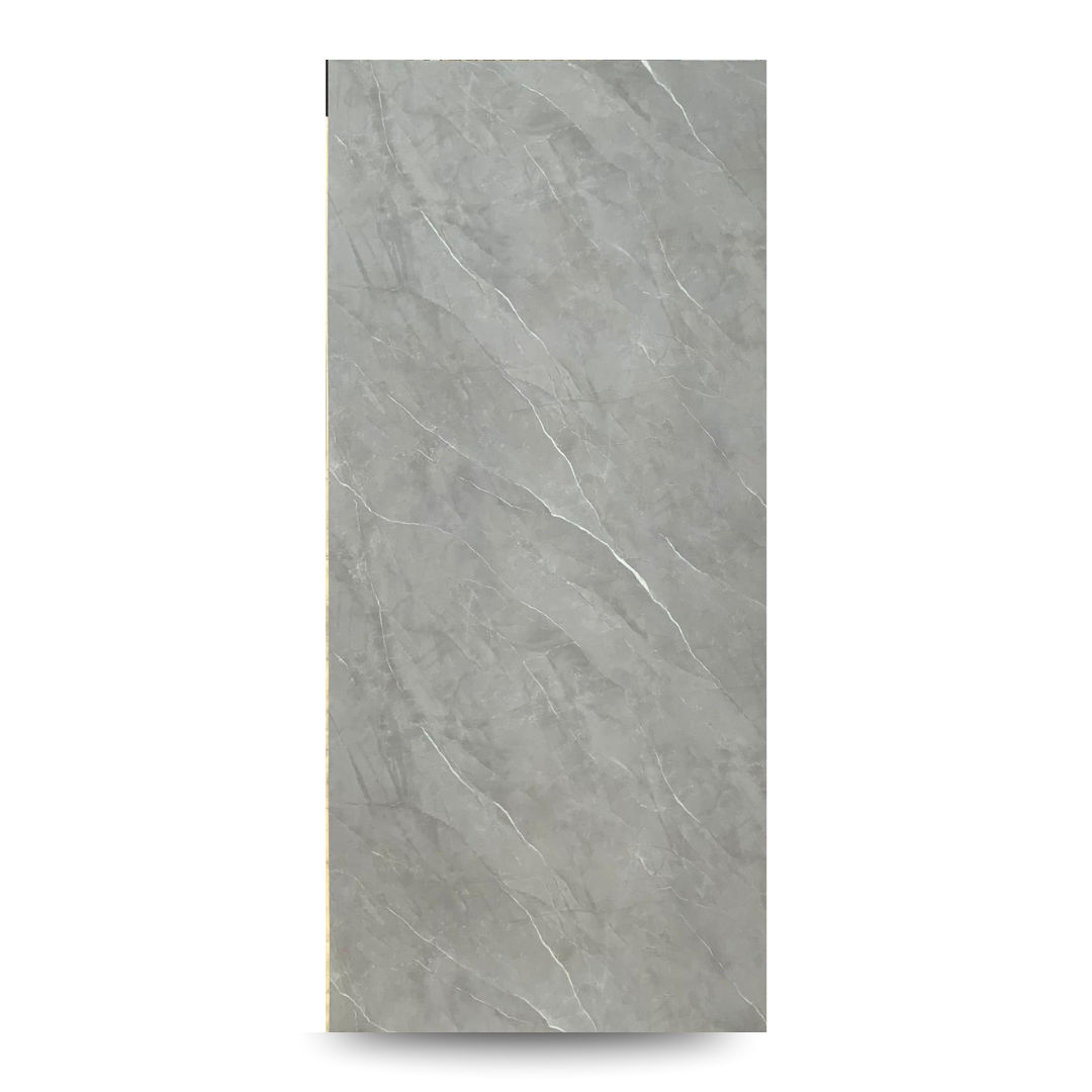 Panneau PVC marbre gris diagonal mat 280×122