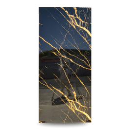 Panneau PVC marbre noir or diagonal 280×122