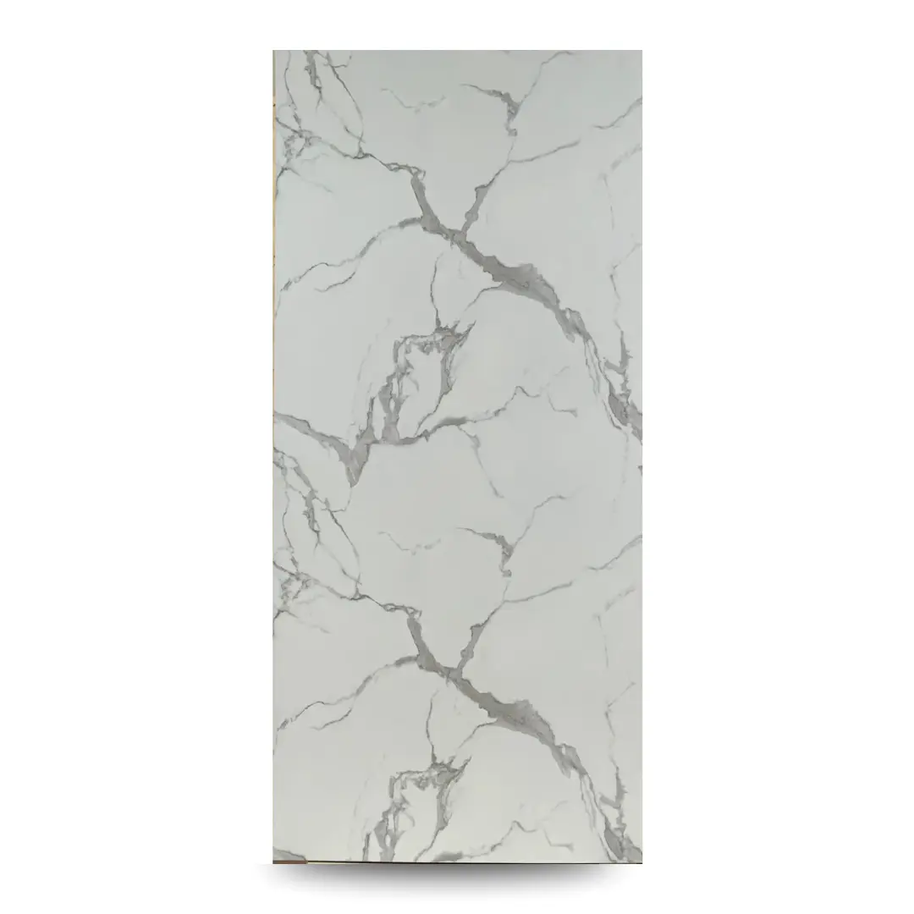 Panneau PVC marbre blanc Calacatta brillant 280×122