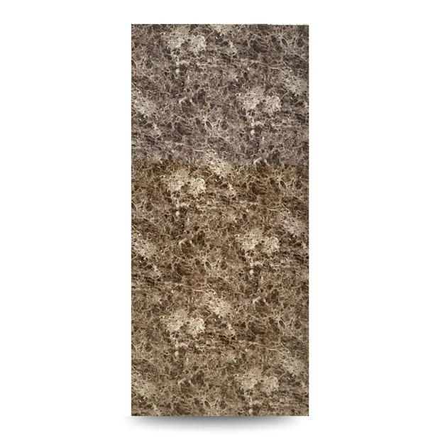 Panneau PVC marbre brun brillant 280×122