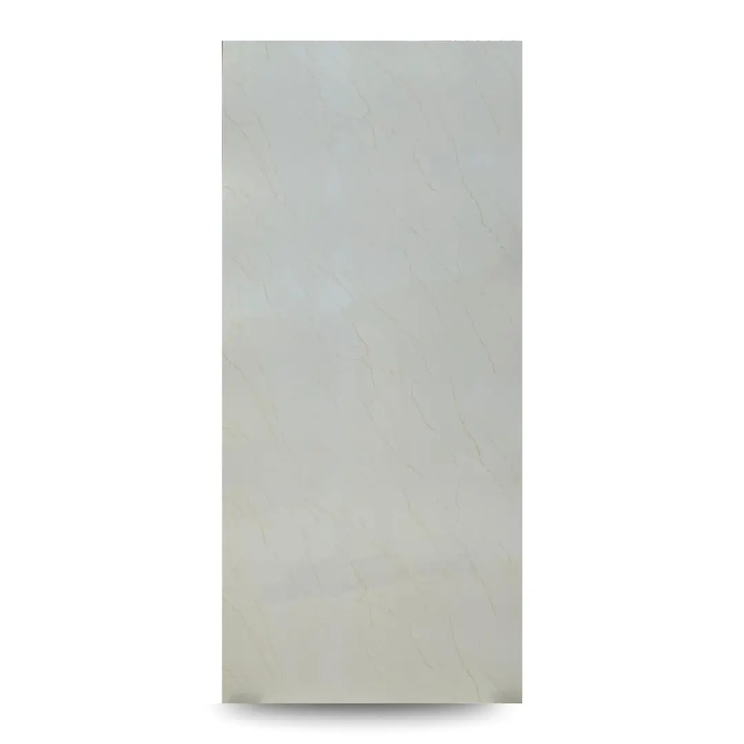 Panneau PVC marbre beige veines fines 280×122