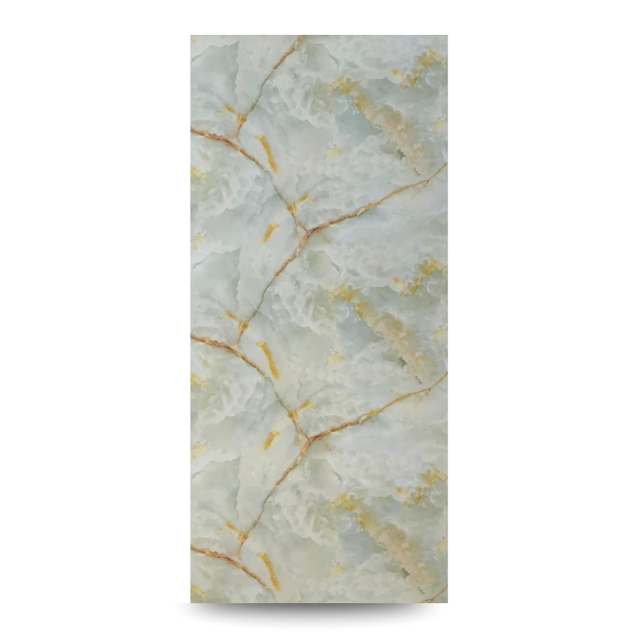 Panneau PVC onyx bleuté brillant 280×122