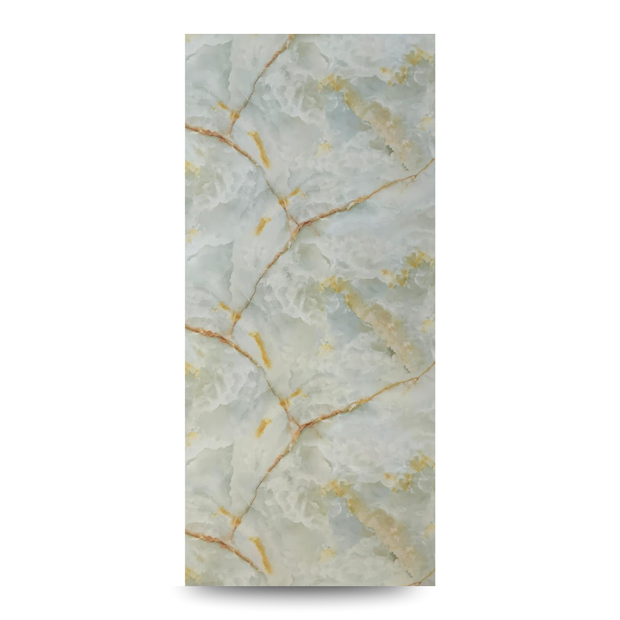 Panneau PVC onyx bleuté brillant 280×122