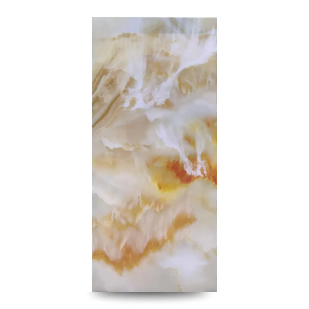Panneau PVC effet onyx beige brillant 280×122
