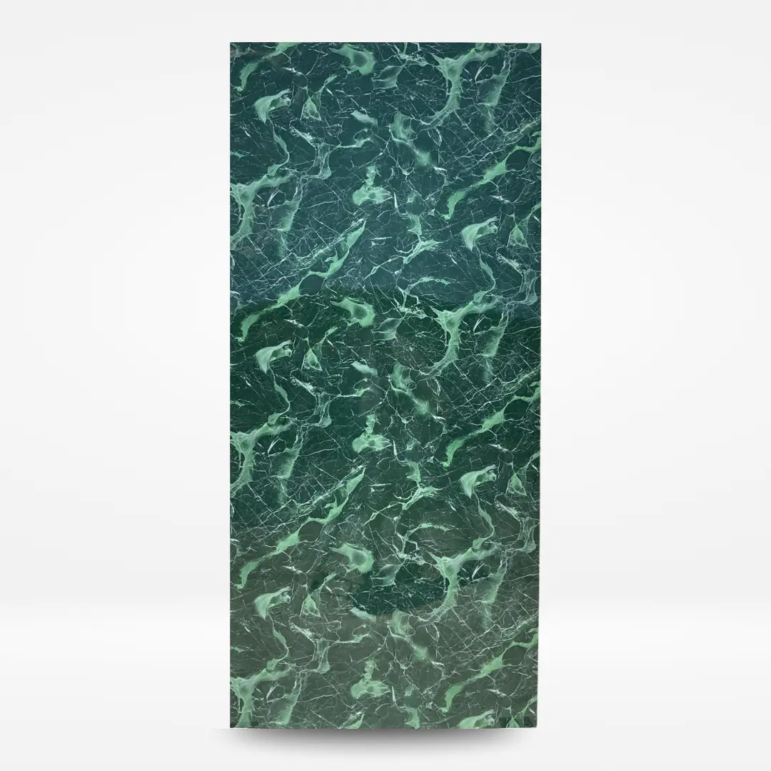 Panneau PVC marbre vert brillant 280×122