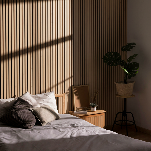 Panneau Acoustique Bois Clair Scandinave 270x60 cm