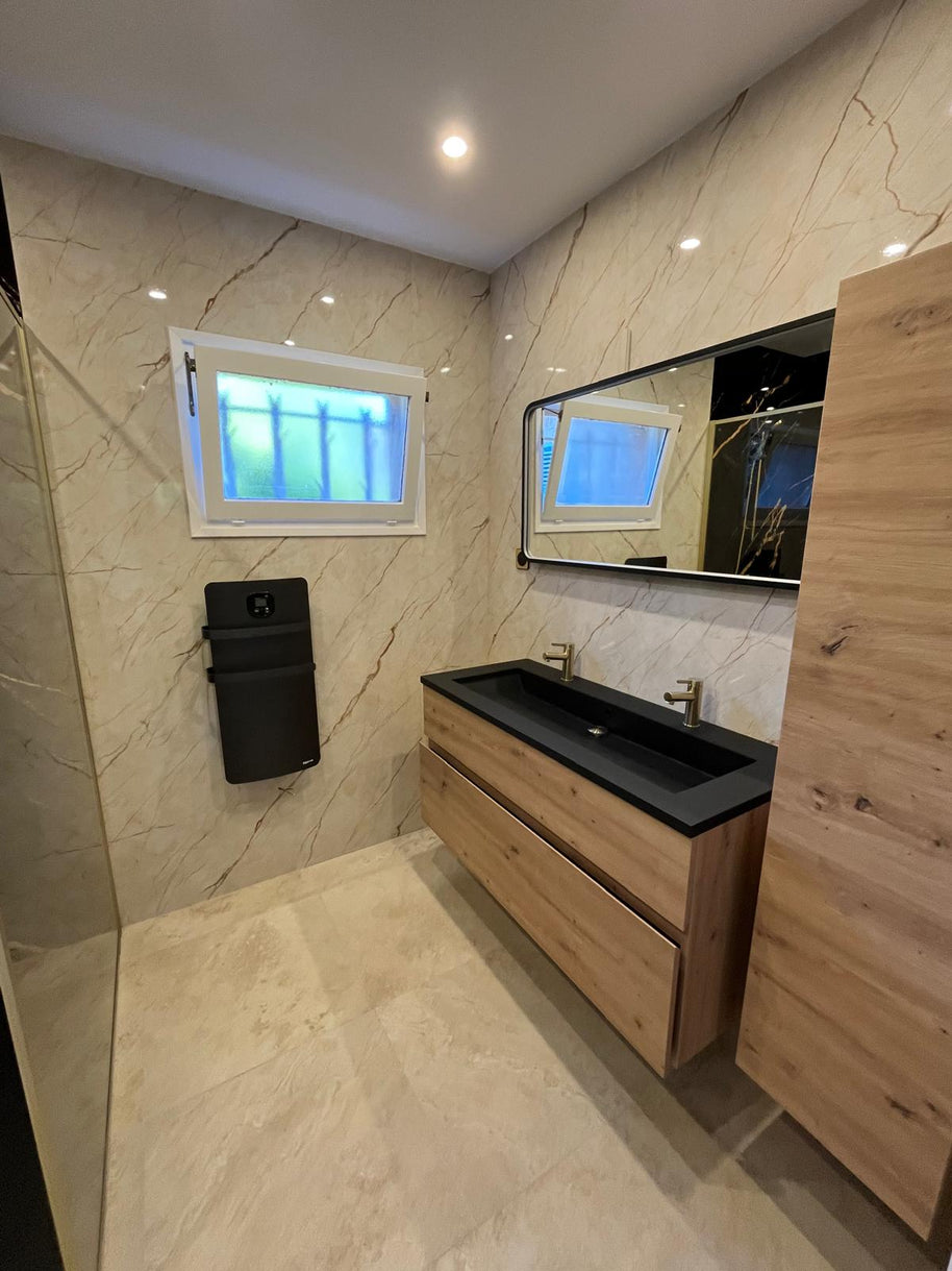 Panneau PVC marbre beige classique – brillant